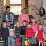 Anne Amelunxen Fels, Yvonne Hitchfeld und Carde Gerling besuchen uns mit Kindern der Kita Strolchhausen