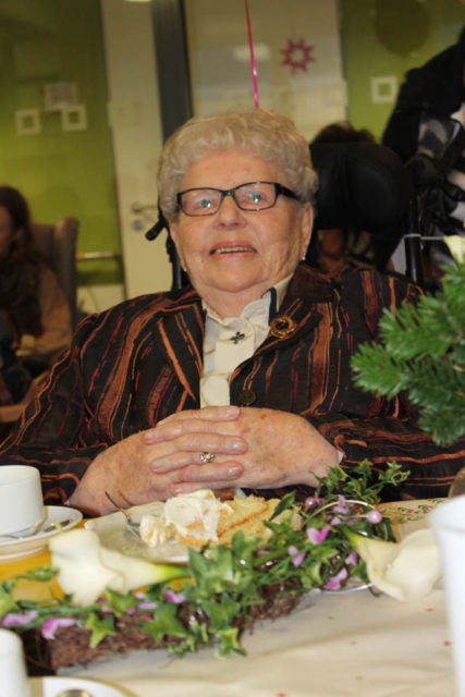 Frau Delbeck feiert ihren 100. Geburtstag